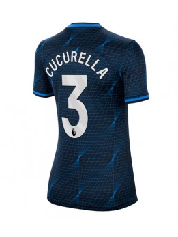 Billige Chelsea Marc Cucurella #3 Bortedrakt Dame 2023-24 Kortermet